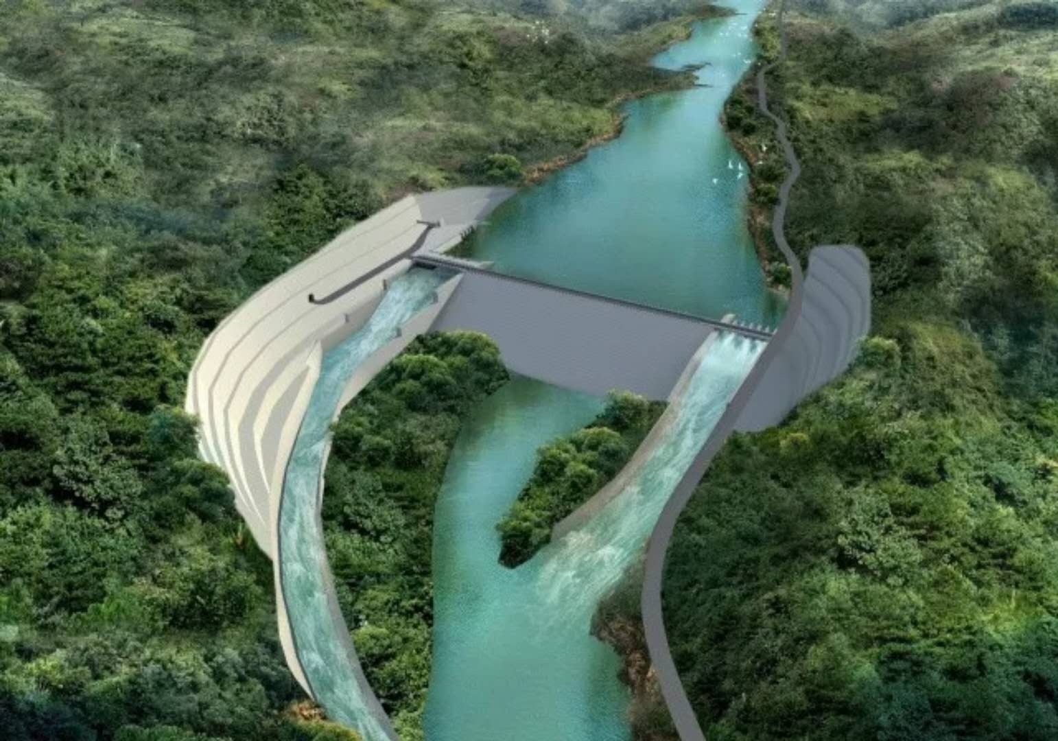 苏基克纳里水电站效果图